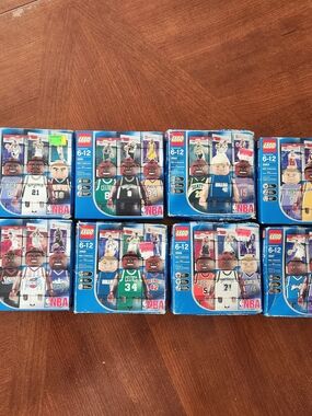 2003 LEGO NBA Minifigure Collectible Set Damaged Boxes, Cards/Legos Unopened